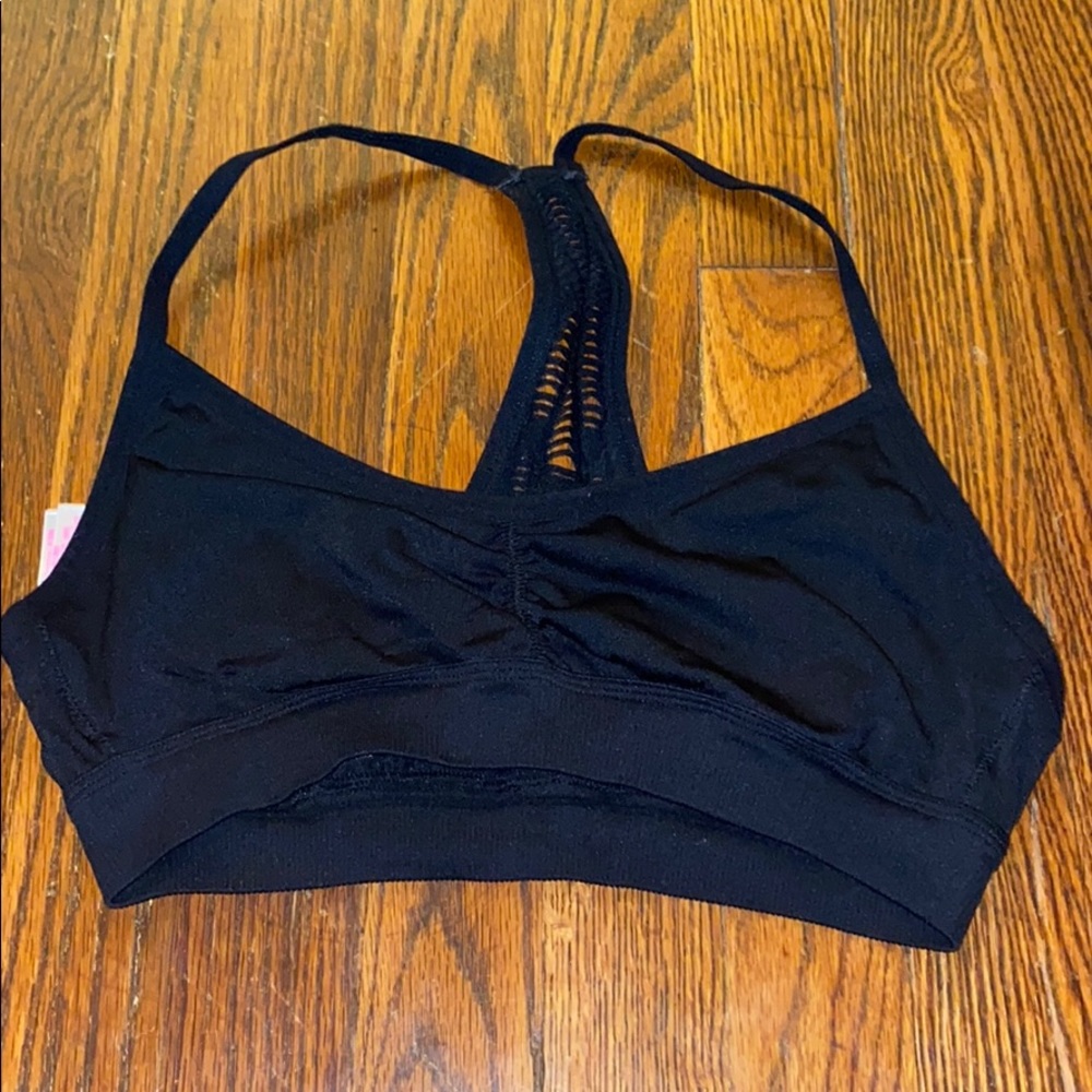 Pink macrame bralette